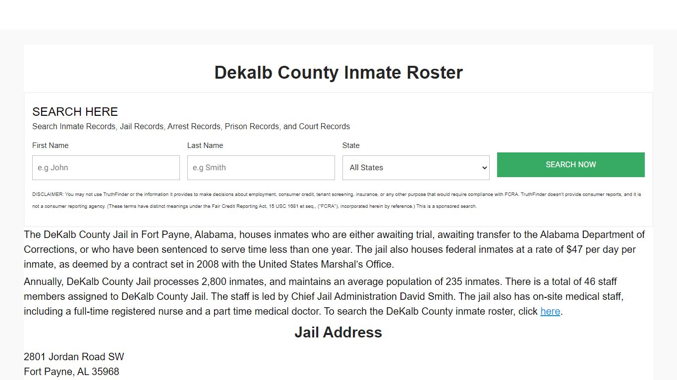 Dekalb County Inmate Roster